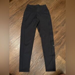 2 pairs SB Black Athletic Leggings, 3/4 length, with pockets, size XS, $15 for 2